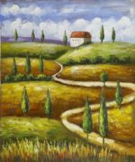 Rolling Hills I - Oil Painting Reproduction On Canvas