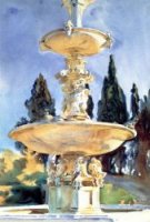 In a Medici Villa - John Singer Sargent Oil Painting