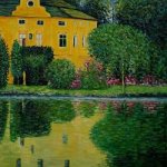 Schloss Kammer on Attersee III - Oil Painting Reproduction On Canvas