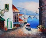 A Bridge from Market - Oil Painting Reproduction On Canvas