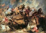 Battle of the Amazons - Peter Paul Rubens Oil Painting
