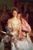 Mrs. Fiske Warren and Her Daughter Rachel - Oil Painting Reproduction On Canvas