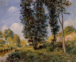 Banks of the Orvanne - Alfred Sisley Oil Painting