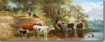 Classical landscape with cattle