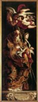 Raising of the Cross: Sts Amand and Walpurgis - Peter Paul Rubens Oil Painting