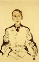 Portrait of Heinrich Rieger - Egon Schiele Oil Painting