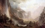 The Domes of Yosemite - Albert Bierstadt Oil Painting