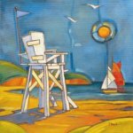 Yacht in the Sun - Oil Painting Reproduction On Canvas
