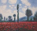 Field of Poppies II - Claude Monet Oil Painting