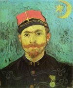 Portrait of Milliet, Second Lieutnant of the Zouaves - Vincent Van Gogh Oil Painting