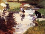 Washerwomen - Oil Painting Reproduction On Canvas