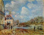 The Flood at Port-Marly - Alfred Sisley Oil Painting