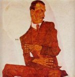 Portrait of the Art Critic, Arthur Roessler - Egon Schiele Oil Painting