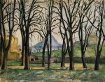 Chestnut Trees at the Jas de Bouffan - Paul Cezanne Oil Painting