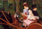 Woman and Child Driving - Mary Cassatt Oil Painting