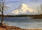 Lake in the Rockies - Albert Bierstadt Oil Painting