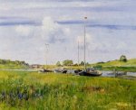 At the Boat Landing - William Merritt Chase Oil Painting