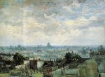View of the Roofs of Paris - Vincent Van Gogh Oil Painting