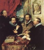 The Four Philosophers II - Peter Paul Rubens Oil Painting