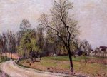 Edge of the Forest in Spring, Evening - Alfred Sisley Oil Painting