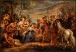 The Meeting of David and Abigail - Peter Paul Rubens oil painting