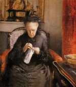 Portrait of Madame Martial Caillebote (the artist's mother) - Oil Painting Reproduction On Canvas