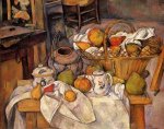 The Kitchen Table - Paul Cezanne Oil Painting