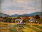 Landscape in Lower Austria - Egon Schiele Oil Painting