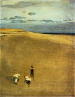 The Beach at Selsey Bill - James Abbott McNeill Whistler Oil Painting