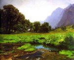 A Small Stream at the Foot of the Mountain - Oil Painting Reproduction On Canvas