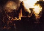 Expulsion from the Garden of Eden - Thomas Cole Oil Painting