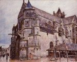 The Church at Moret, Rainy Weather, Morning - Oil Painting Reproduction On Canvas