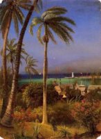 Bahamian View - Albert Bierstadt Oil Painting