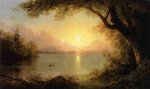 Lake Scene - Frederic Edwin Church Oil Painting