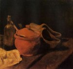 Still Life with Earthenware, Bottle and Clogs - Vincent Van Gogh Oil Painting