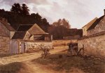 Village Street in Marlotte - Oil Painting Reproduction On Canvas