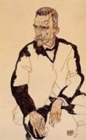 Portrait of Heinrich Benesch - Egon Schiele Oil Painting