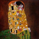 The Kiss (Full View) - Oil Painting Reproduction On Canvas Gustav Klimt Oil Painting