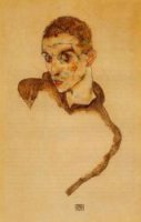 Self Portrait VI - Egon Schiele Oil Painting