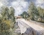 Bridge over the Orvanne near Moret - Alfred Sisley Oil Painting