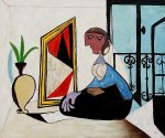 Femme Au Miroir - Oil Painting Reproduction On Canvas