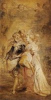 The Marriage of Henri IV of France and Marie de MÃ©dicis - Peter Paul Rubens oil painting