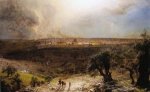Jerusalem from the Mount of Olives II - Frederic Edwin Church Oil Painting