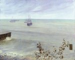 Symphony in Grey and Green: The Ocean - Oil Painting Reproduction On Canvas