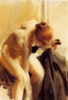 A Female Nude - Anders Zorn Oil Painting