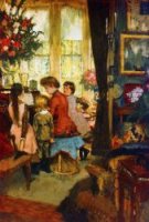 Kathleen Newton at the Piano - James Tissot Oil Painting