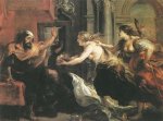 Tereus Confronted with the Head of his Son Itylus - Peter Paul Rubens oil painting