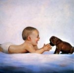 Puppy Time - Donald Zolan Oil Painting