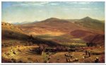 The Amphitheatre of Tusculum and Albano Mountains, Rome - Thomas Worthington Whittredge Oil Painting