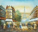 East View of The Eiffel - Oil Painting Reproduction On Canvas